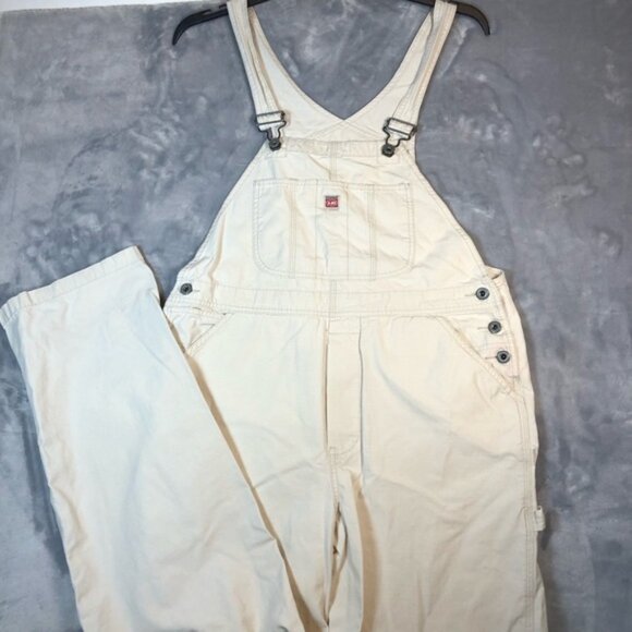 Union Bay Vintage Women's Overalls Light Tan Size Large - Picture 1 of 9